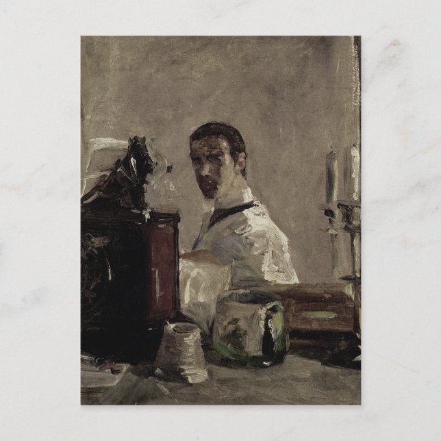 Henri de Toulouse-Lautrec | Selbstportrait, 1880 Postkarte (Vorderseite)