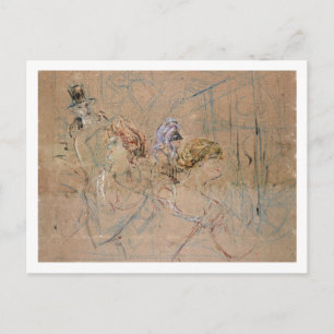 Henri de Toulouse-Lautrec   Sketch für "At the Mas Postkarte