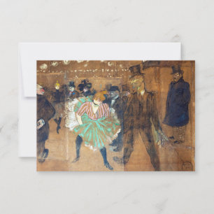 Henri de Toulouse-Lautrec - Tanz im Rouge Dankeskarte