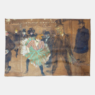 Henri de Toulouse-Lautrec - Tanz im Rouge Geschirrtuch