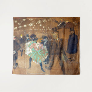 Henri de Toulouse-Lautrec - Tanz im Rouge Wandteppich