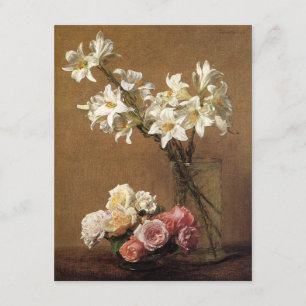 Henri Fantin-Latour Rose und Lilies Einladungen