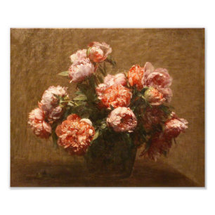 Henri Fantin-Latour-Vase der Peonies Print Fotodruck
