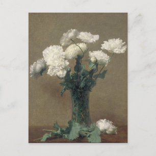 Henri Fantin Latour Vintage Mohnblumen Postkarte