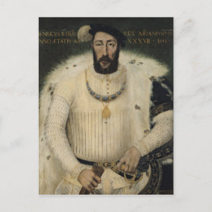 Henri II, König von Frankreich, 1555 Postkarte