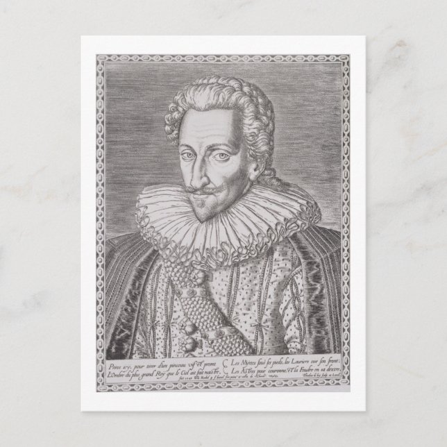 Henri IV (1553-1610) als König von Navarra, 1589 ( Postkarte (Vorderseite)