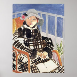 Henri Matisse - Mlle Matisse in einem schottisch k Poster