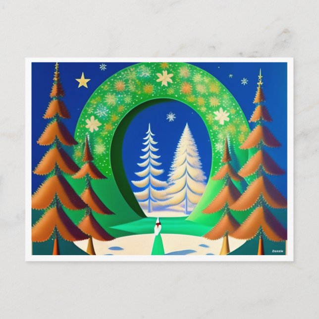 Henri Matisse Weihnachtsfeiertag Postcard Feiertagspostkarte (Rückseite)