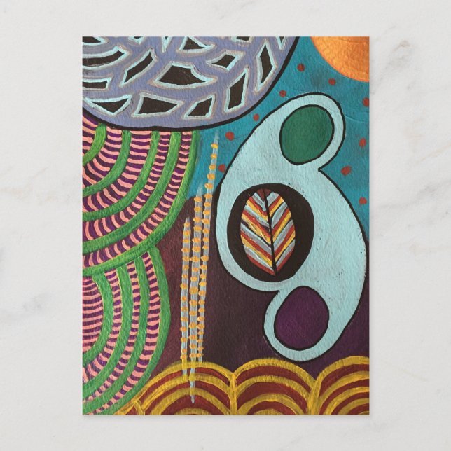 "Henri" Postkarte der modernen abstrakten Kunst (Vorderseite)