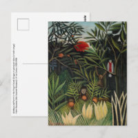 Henri Rousseau - Affen & Papagei im Jungfrau-Wald
