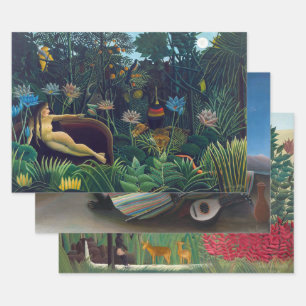 Henri Rousseau - Auswahl der Meisterwerke Geschenkpapier Set
