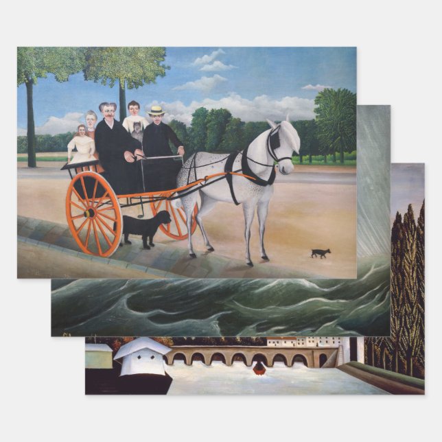 Henri Rousseau - Auswahl der Meisterwerke Geschenkpapier Set (Set)