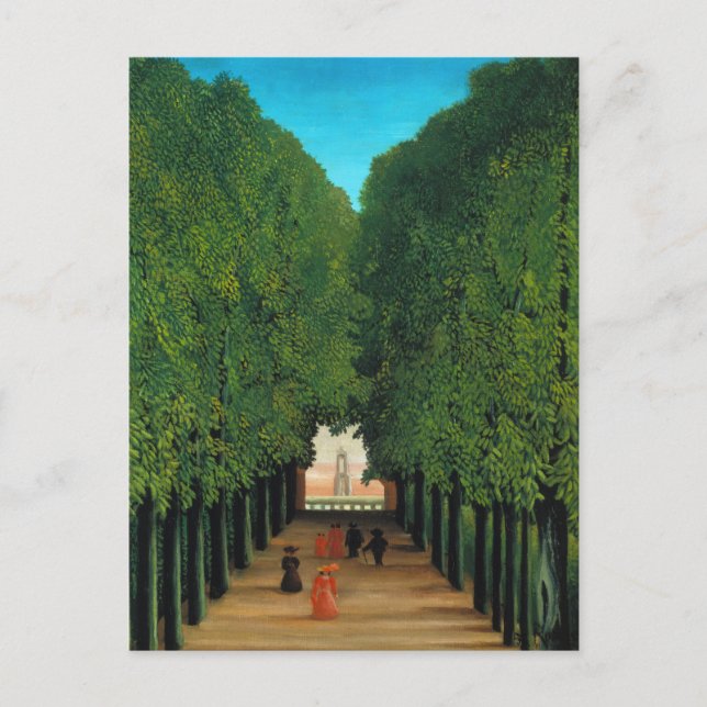 Henri Rousseau, Avenue im Park at Saint Cloud Postkarte (Vorderseite)