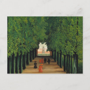 Henri Rousseau, Avenue im Park at Saint Cloud Postkarte
