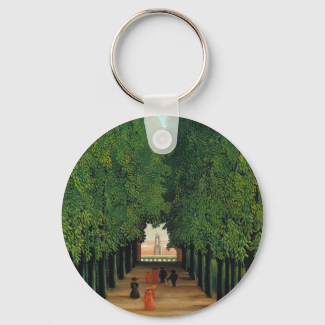 Henri Rousseau, Avenue im Park at Saint Cloud Schlüsselanhänger (Vorderseite)