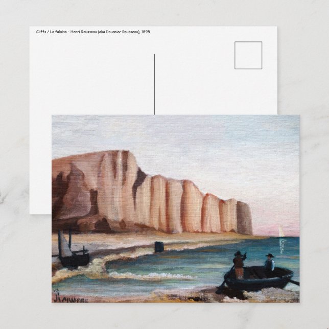 Henri Rousseau - Cliffs Postkarte (Vorne/Hinten)