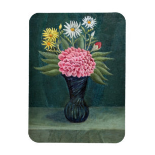 Henri Rousseau - Dahlie und Gänseblümchen in einer Magnet