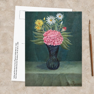 Henri Rousseau - Dahlie und Gänseblümchen in einer Postkarte