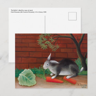 Henri Rousseau - Das Mahl des Kaninchens Postkarte