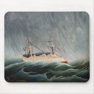 Henri Rousseau - Das Schiff im Sturm Mousepad