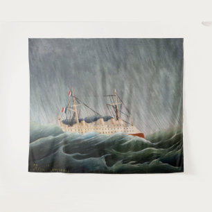 Henri Rousseau - Das Schiff im Sturm Wandteppich