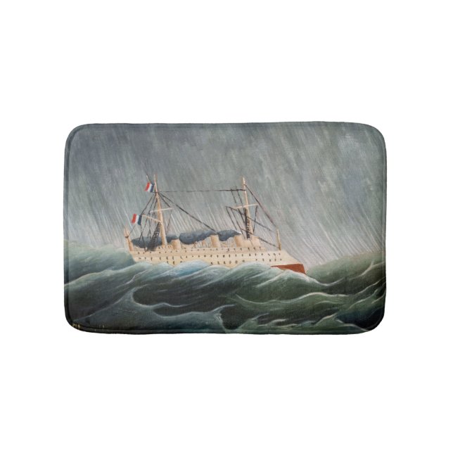 Henri Rousseau - Das Schiff im Tempest Badematte (Vorderseite)