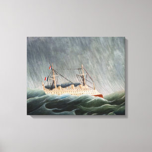 Henri Rousseau - Das Schiff im Tempest Leinwanddruck