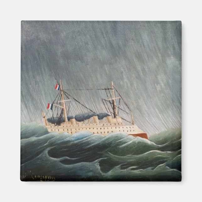 Henri Rousseau - Das Schiff im Tempest Magnet (Vorne)