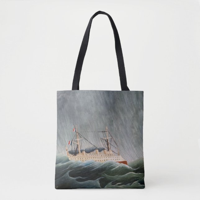Henri Rousseau - Das Schiff im Tempest Tasche (Vorderseite)