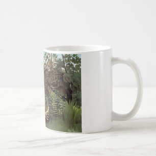 Henri Rousseau - Der Angriff der Hungrigen Löwen Kaffeetasse