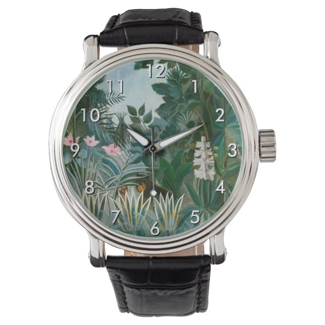Henri Rousseau - Der Äquatorialdschungel Armbanduhr (Vorderseite)