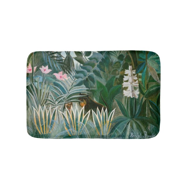 Henri Rousseau - Der Äquatorialdschungel Badematte (Vorderseite)
