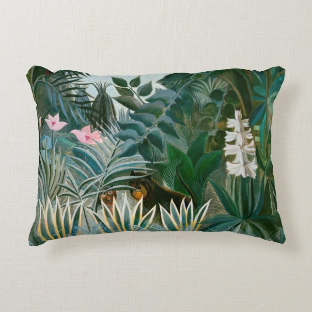 Henri Rousseau - Der Äquatorialdschungel Dekokissen (Vorderseite)