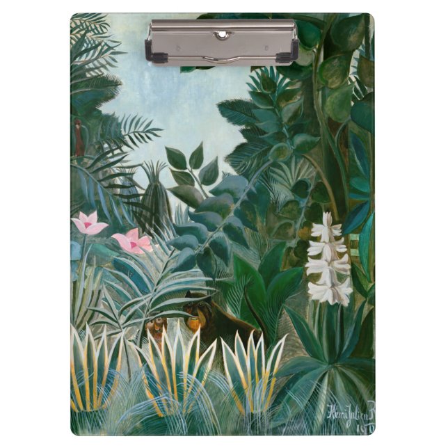 Henri Rousseau - Der Äquatorialdschungel Klemmbrett (Vorderseite)