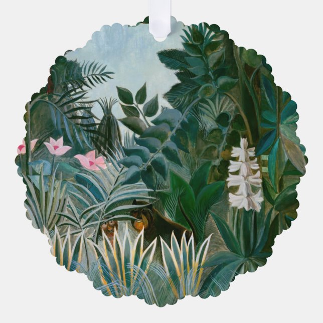 Henri Rousseau - Der Äquatorialdschungel Ornament Karte (Vorderseite)