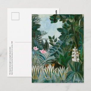 Henri Rousseau - Der Äquatorialdschungel Postkarte