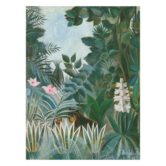 Henri Rousseau - Der Äquatorialdschungel Tischdecke (Vorderseite)