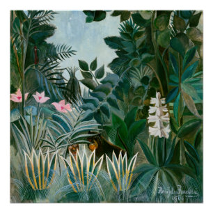 Henri Rousseau - Der äquatoriale Dschungel Poster