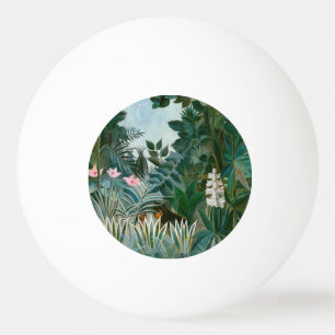 Henri Rousseau - Der äquatoriale Dschungel Tischtennisball