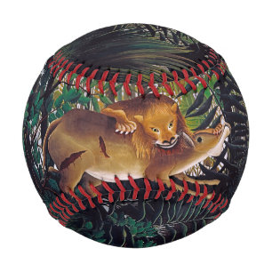 Henri Rousseau - Der hungrige Löwe Baseball