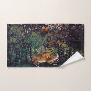 Henri Rousseau - Der hungrige Löwe Handtuch