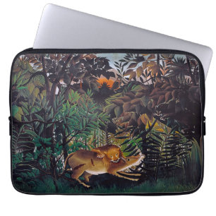 Henri Rousseau - Der hungrige Löwe Laptopschutzhülle