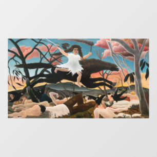 Henri Rousseau - Der Krieg Fensteraufkleber