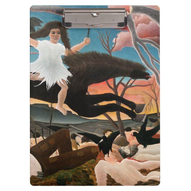 Henri Rousseau - Der Krieg Klemmbrett (Vorderseite)