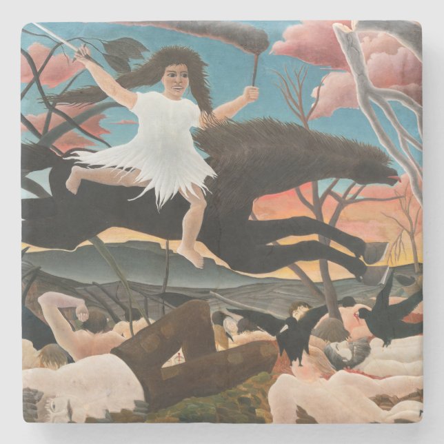 Henri Rousseau - Der Krieg Steinuntersetzer (Vorderseite)