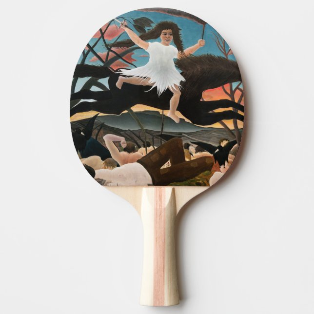 Henri Rousseau - Der Krieg Tischtennis Schläger (Vorderseite)