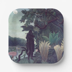 Henri Rousseau - Der Schlangenbeschwörer Pappteller