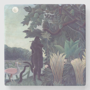 Henri Rousseau - Der Schlangenbeschwörer Steinuntersetzer