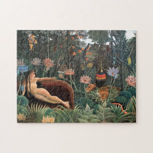 Henri Rousseau Der Traum Dschungel Blumen Surreali