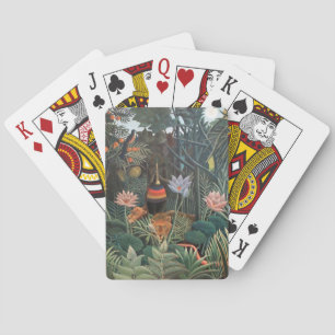 Henri Rousseau Der Traum Dschungel Blumen Surreali Spielkarten